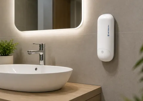 distributeur savon pro blanc toilettes netexial